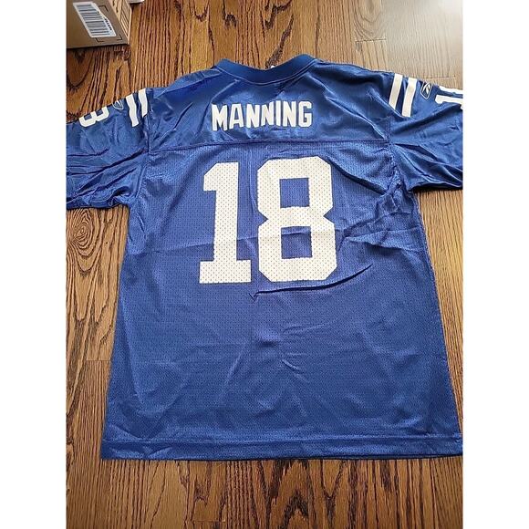Reebok Peyton Manning Indianapolis Colts NFL Football Jersey Youth XL 18-20 Boy - Picture 1 of 9